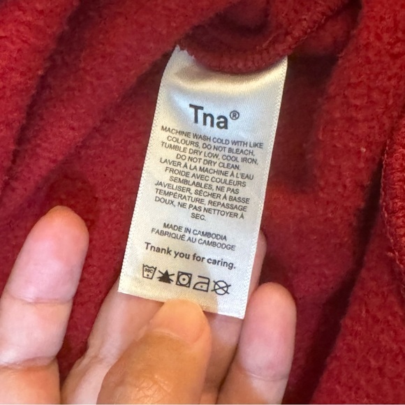 TNA Red Crewneck Sweater Cozy Cotton Blend
#1023 - Picture 7 of 9